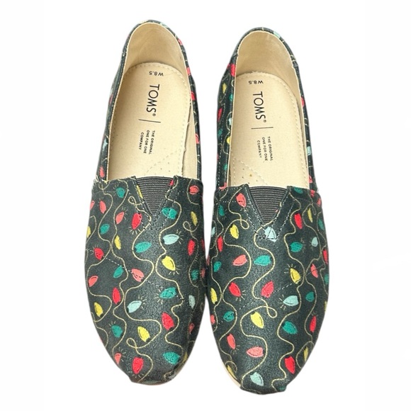 Toms Shoes - TOMS Christmas Tree Lights Holiday Shoes Size 8.5 New with Tags